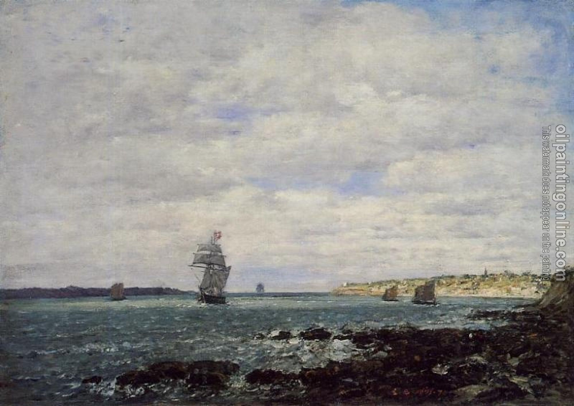 Boudin, Eugene - Coast of Brittany